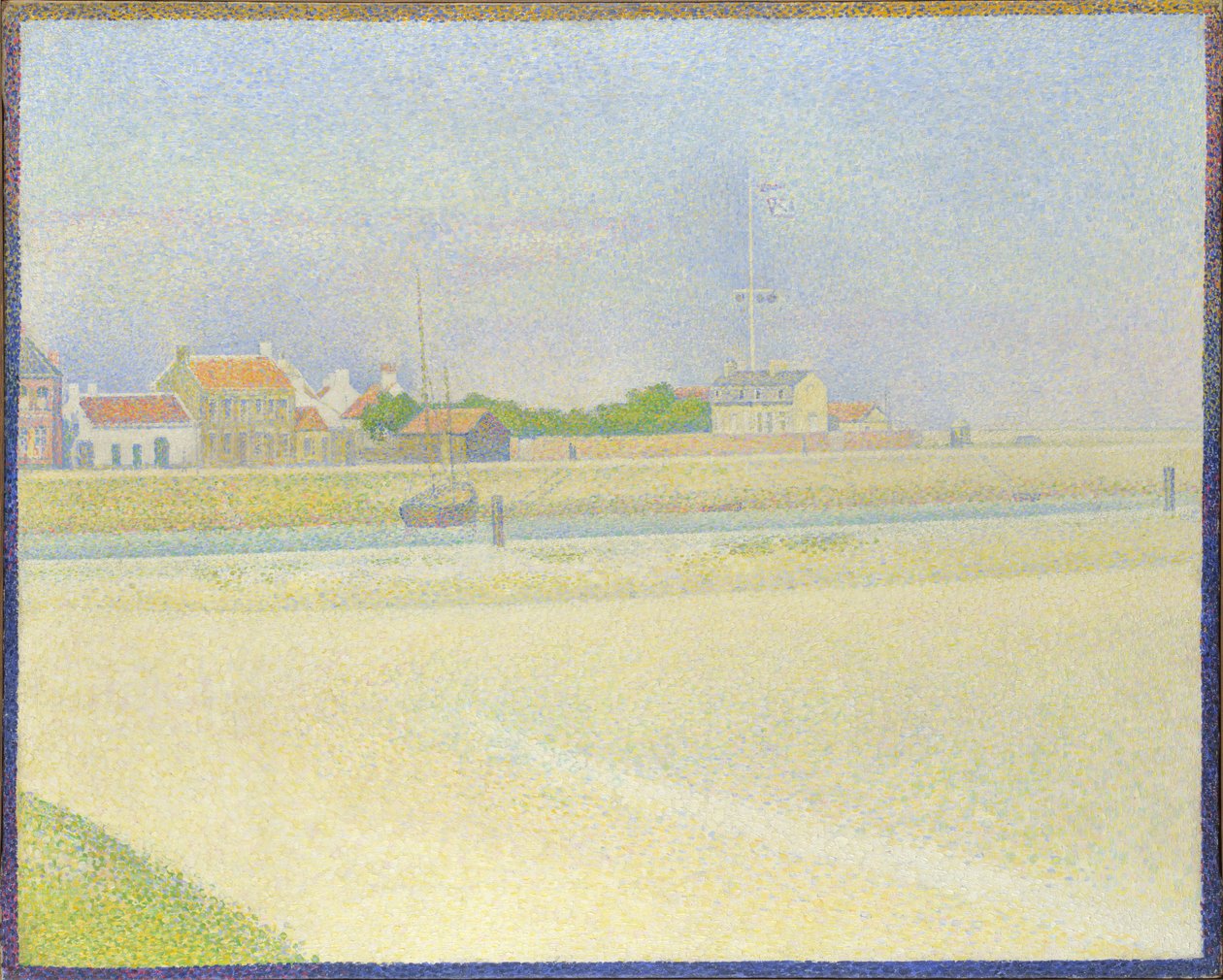 The Channel of Gravelines, Grand Fort-Philippe, 1890 av George Pierre Seurat