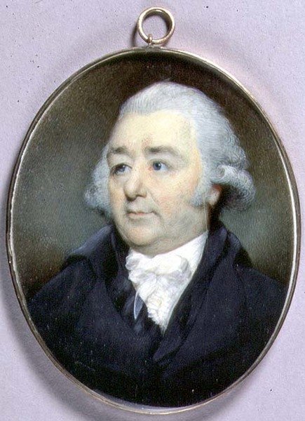 Portrait Miniature of John Flaxman, ca. 1798 (akvarell på elfenben) av George Place
