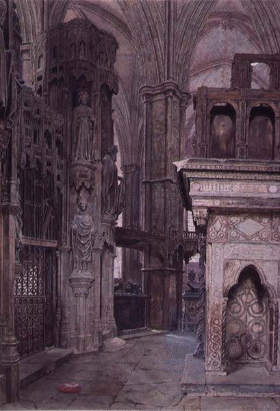 Edward the Confessors Chapel, Westminster Abbey av George Price Boyce
