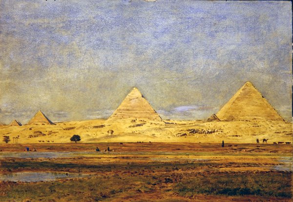 Pyramidene og sfinksen i Giza av George Price Boyce