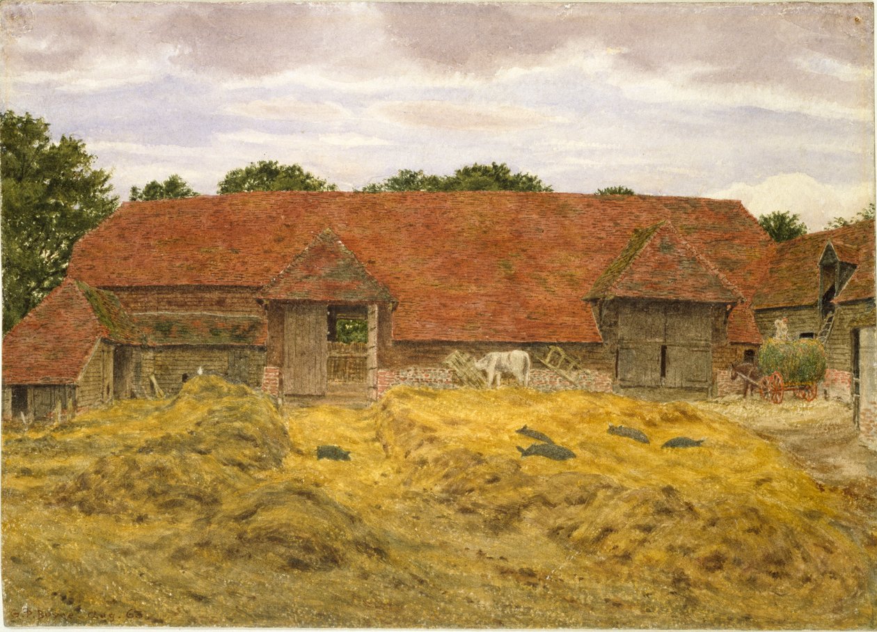 Red Barn at Whitchurch, 1868 av George Price Boyce
