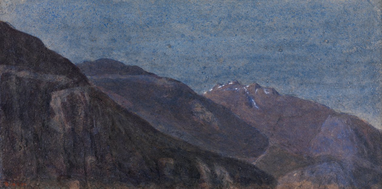 Ticino-dalen fra Giornico (akvarell) av George Price Boyce