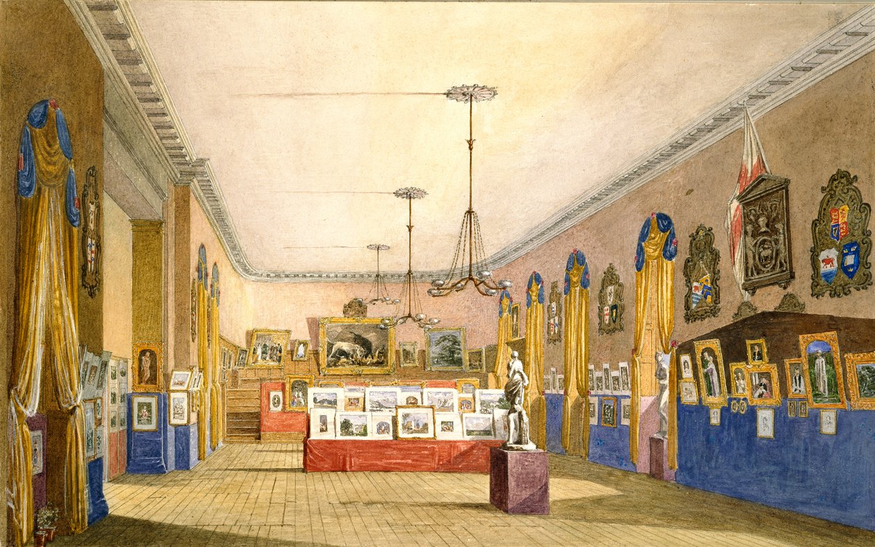En utstilling i Old Town Hall, Oxford, 1854 av George Pyne