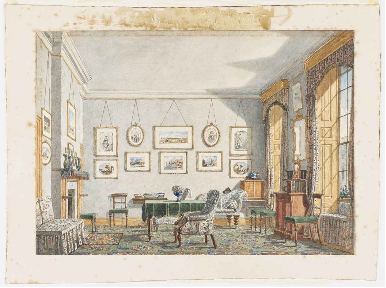 George James Drummonds rom i Oxford, 1853 av George Pyne
