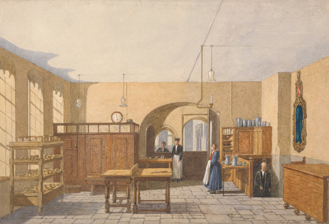 Kjøkkenet til en Oxford College av George Pyne