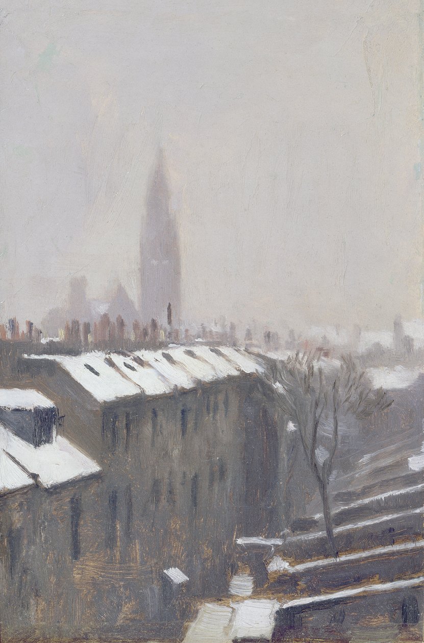 Duke Street under Snow, Edinburgh, 1870 av George Reid