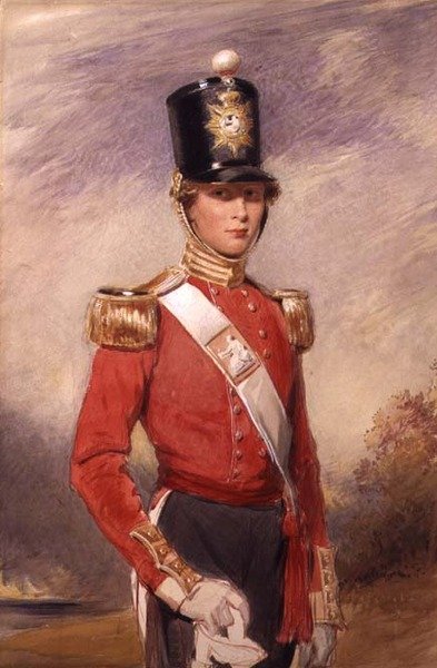 En ung offiser fra 9. fotregiment, Norfolk av George Richmond