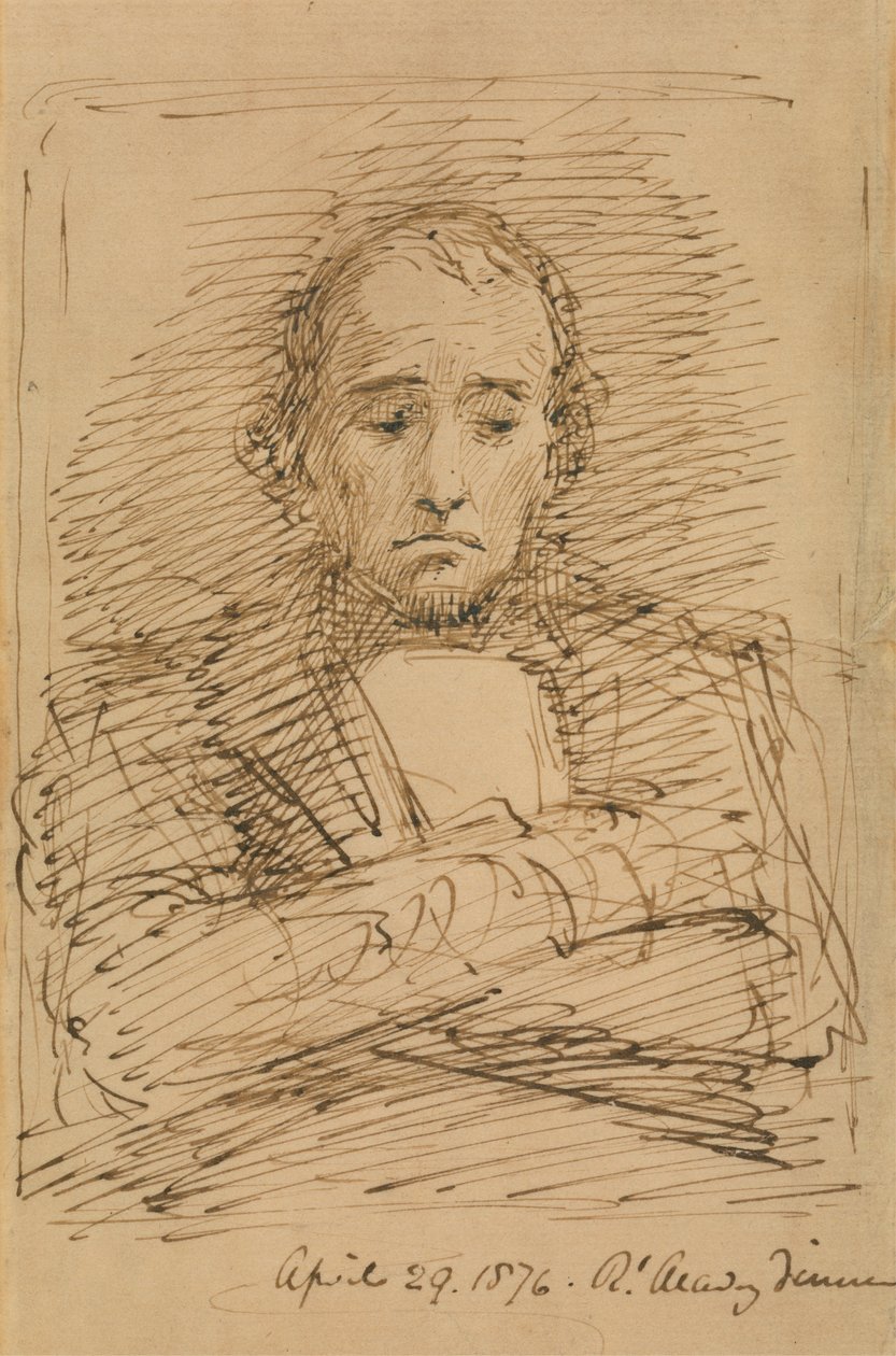 Benjamin Disraeli, skissert på en Royal Academy Dinner av George Richmond