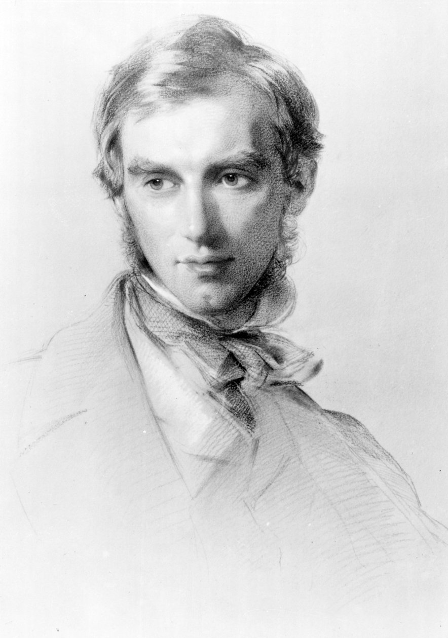 Joseph Dalton Hooker, ca. 1851 (kull og kritt på papir) av George Richmond
