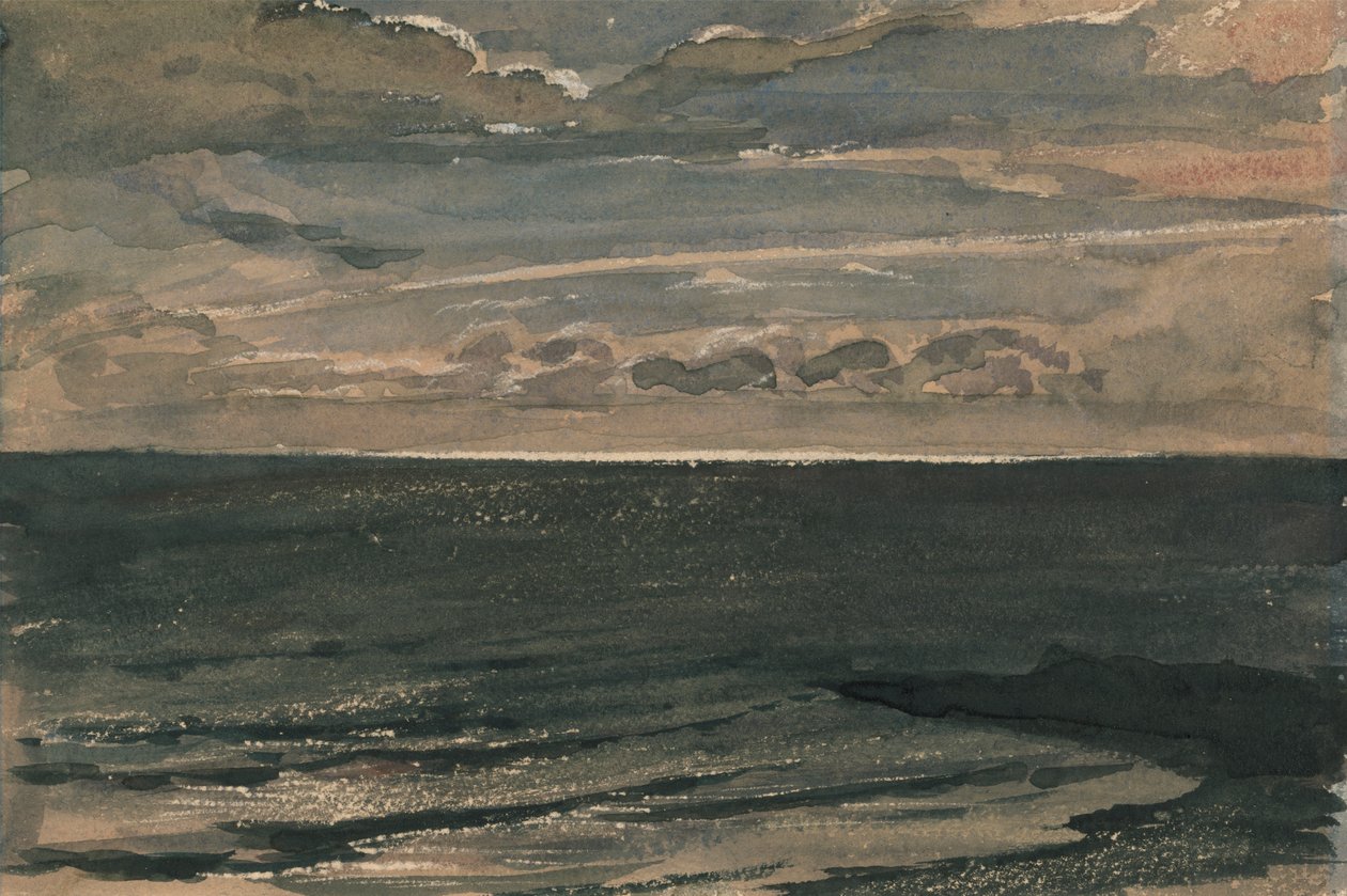 Måneskinn over havet, Broadstairs av George Richmond