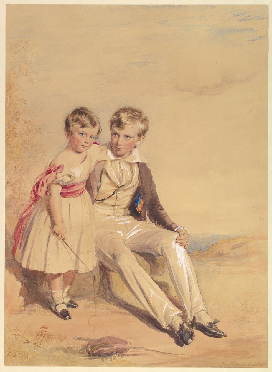 Portrett av to barn av George Richmond