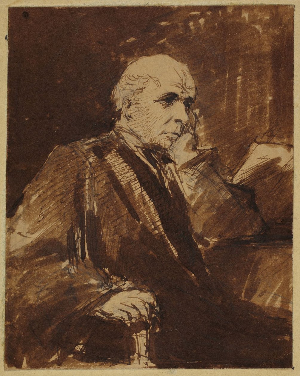 Den sittende mannen av George Richmond