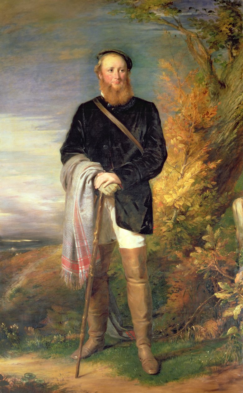 Thomas William Coke av Holkham (1822-1909) 2. jarl av Leicester av George Richmond