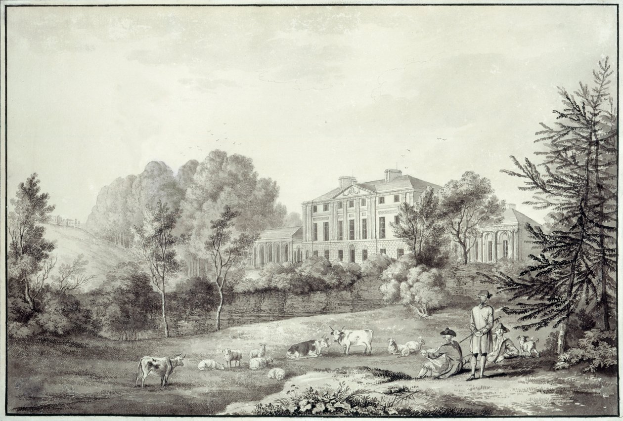 A View of Kenwood (blyant på papir) av George Robertson