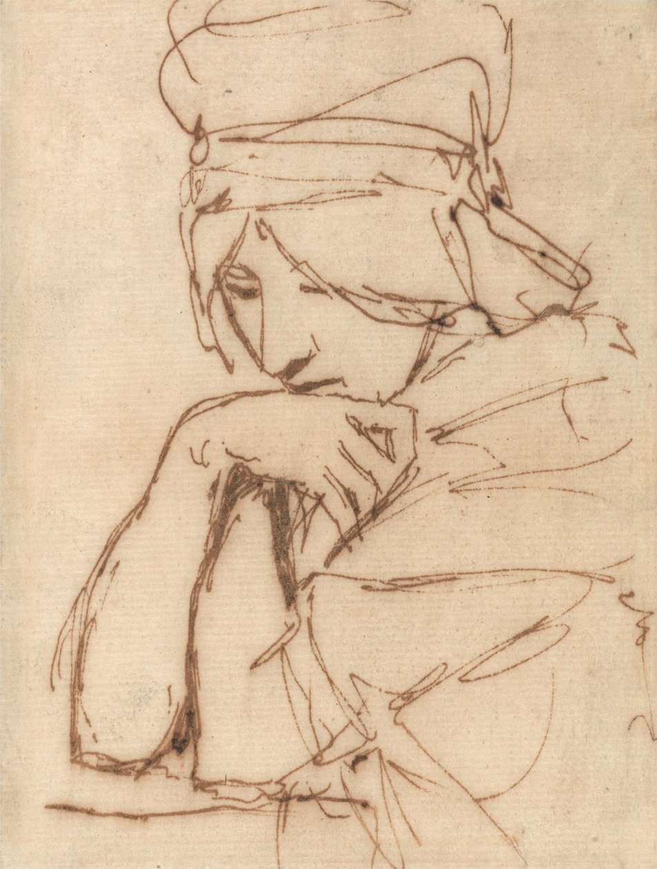 En ettertenksom dame av George Romney