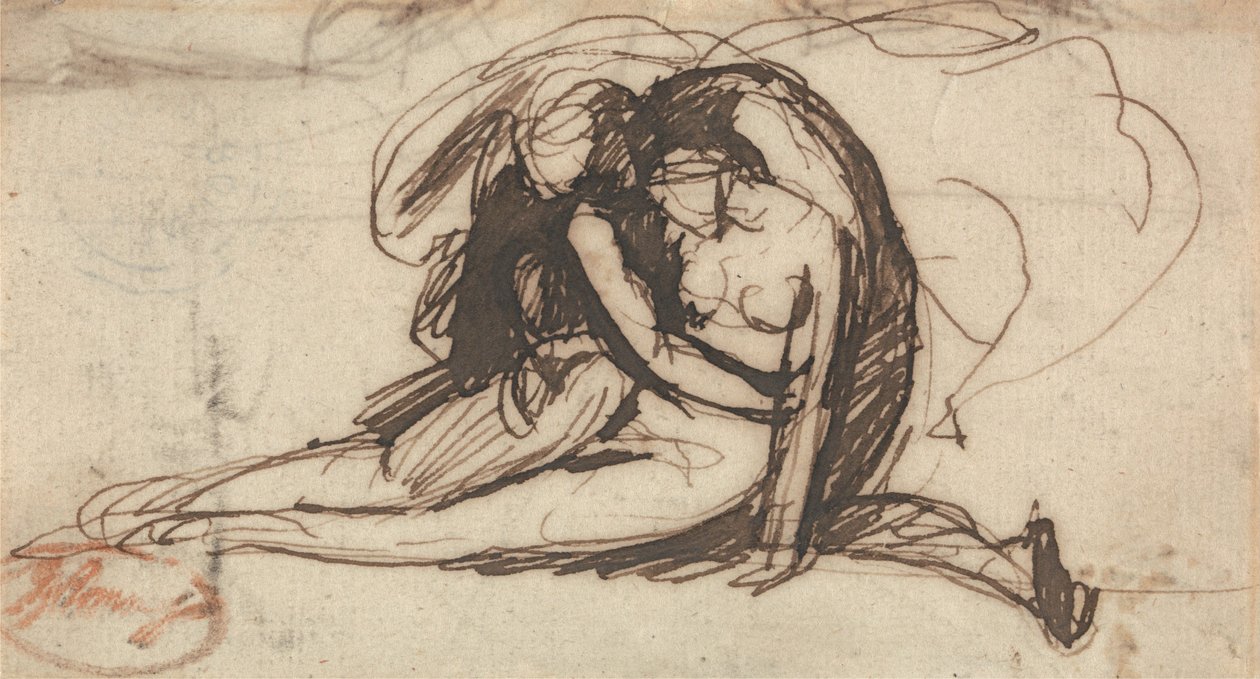 Celadon og Amelia eller Erminia og Vafrino av George Romney