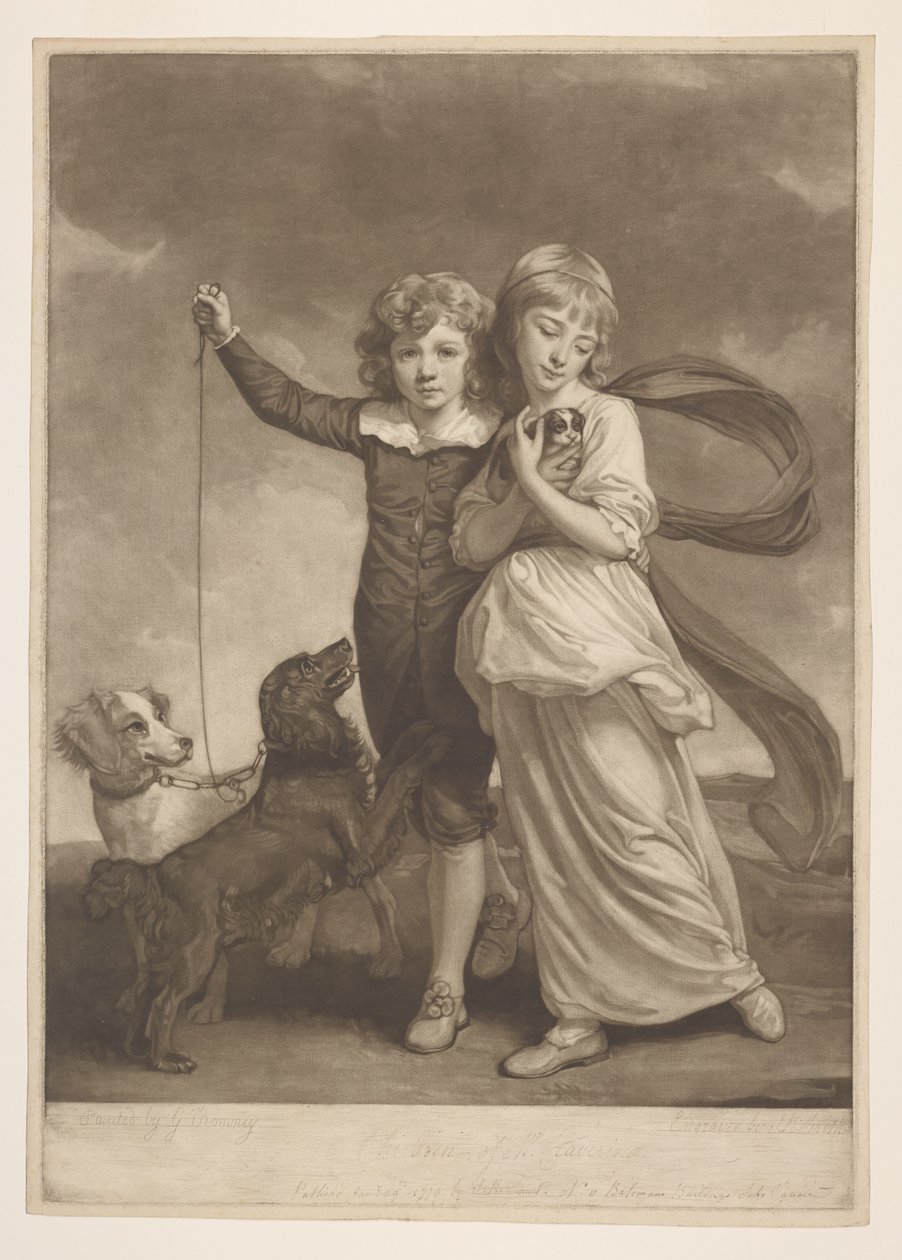 Herr Clavering sine barn av George Romney