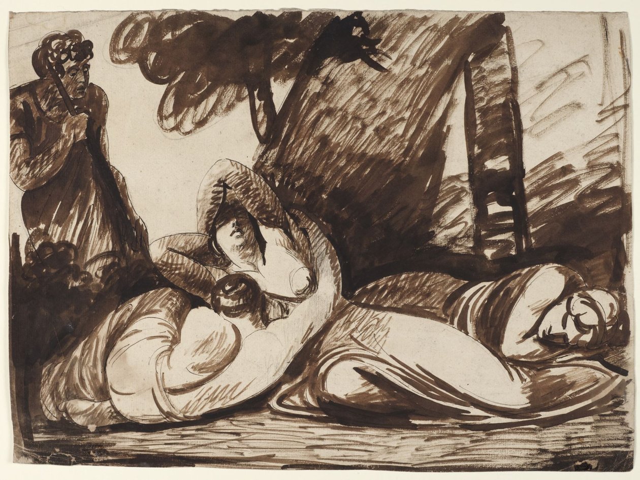 Cimon og Ifigenia: Scene fra Boccaccios «Decameron» av George Romney