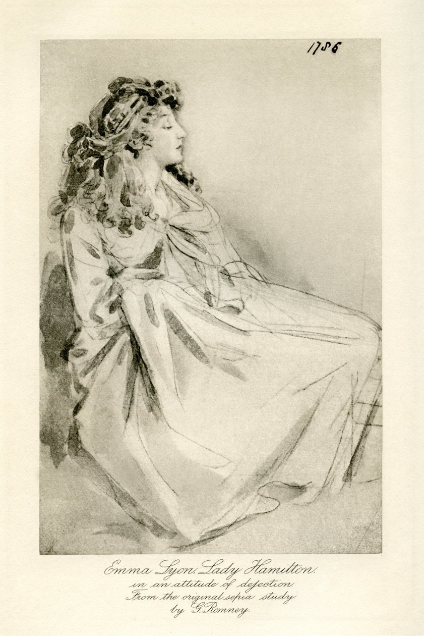 Emma Lady Hamilton av George Romney