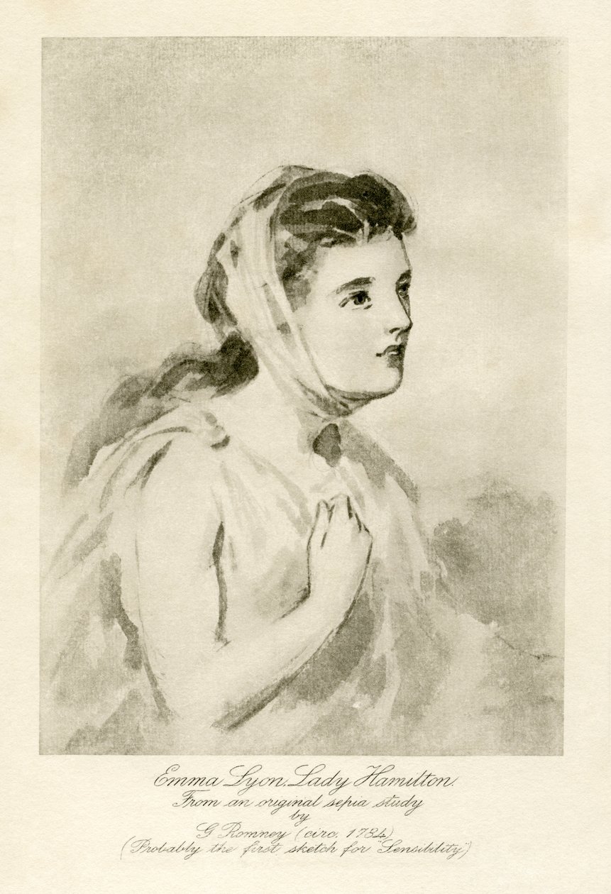 Emma Lady Hamilton av George Romney