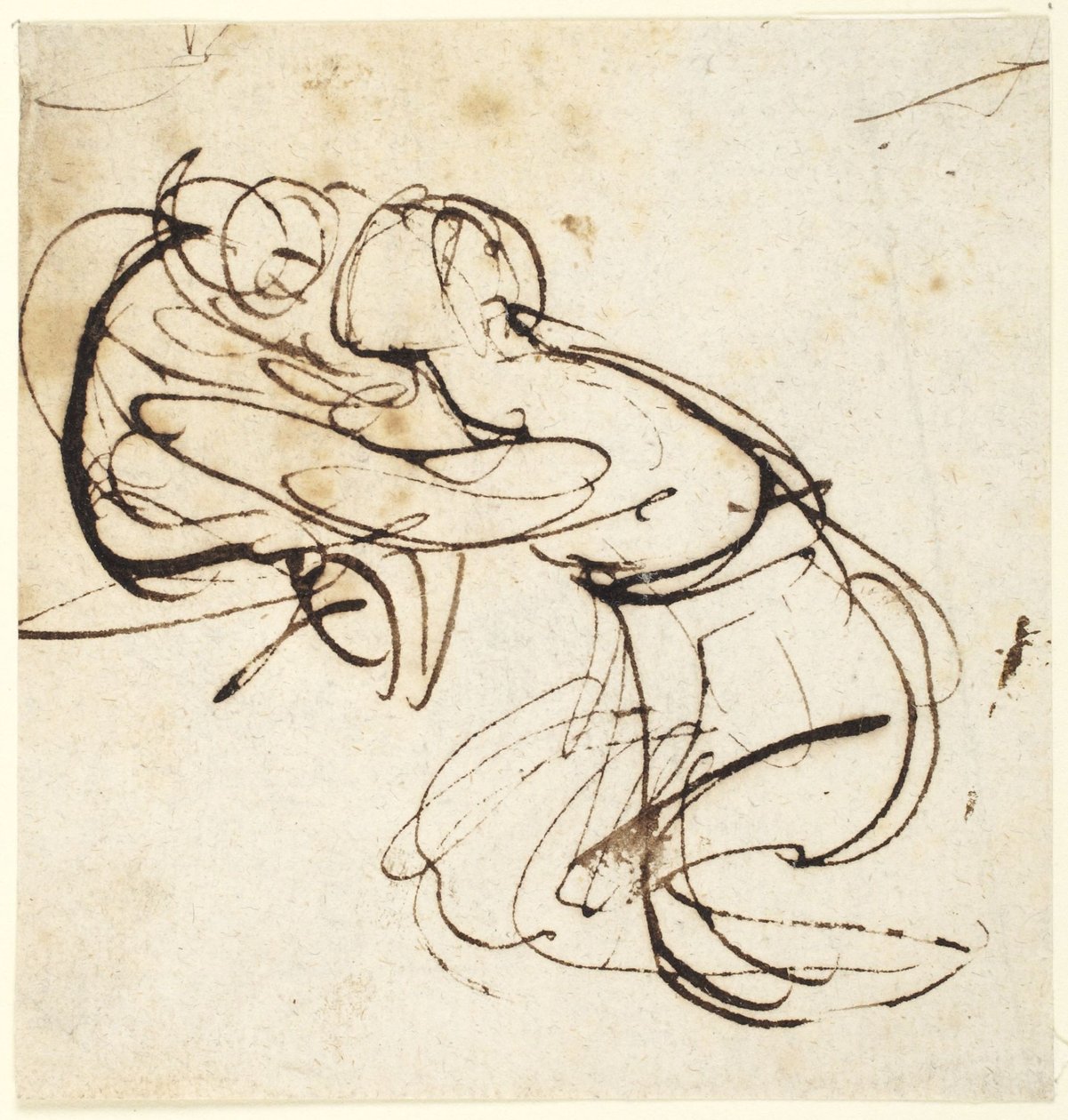 Kvinneskikkelse og barn   (studie til «Infant Shakespeare») av George Romney