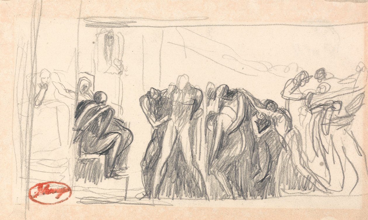 Figurkomposisjon; Fange foran en dommer av George Romney