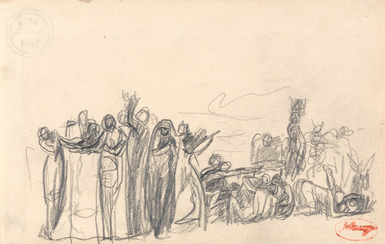 Studie i figurkomposisjon av George Romney