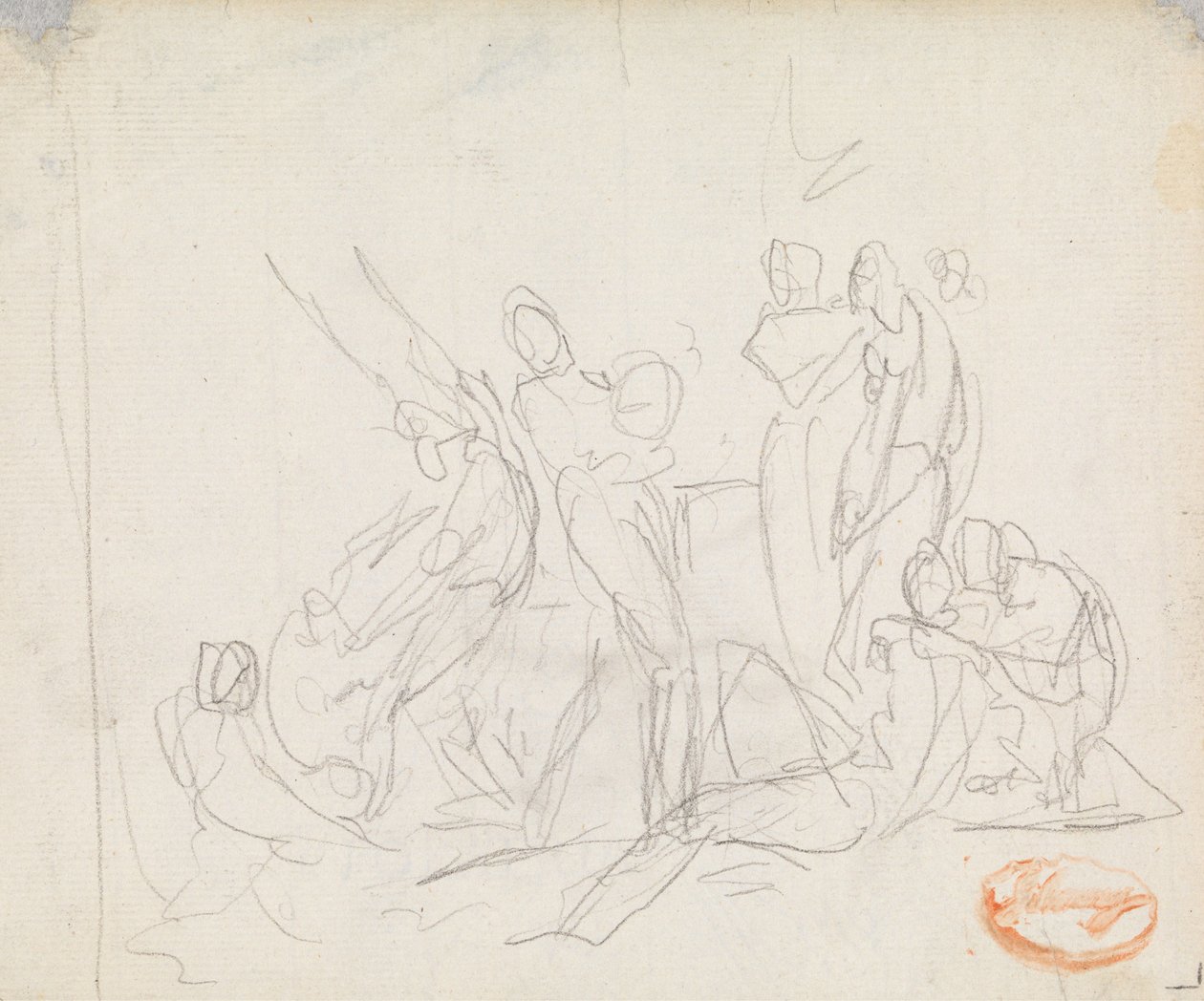 Studie i figurkomposisjon 14 av George Romney