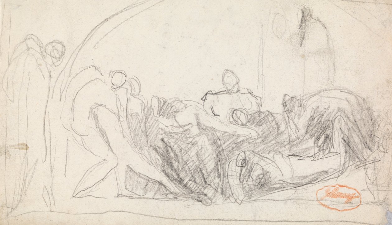 Figursammensetningsstudie 22 av George Romney
