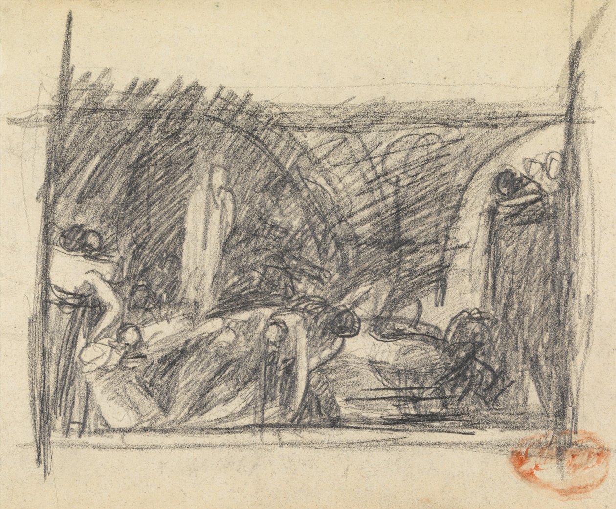 Studie i figurkomposisjon 3 av George Romney
