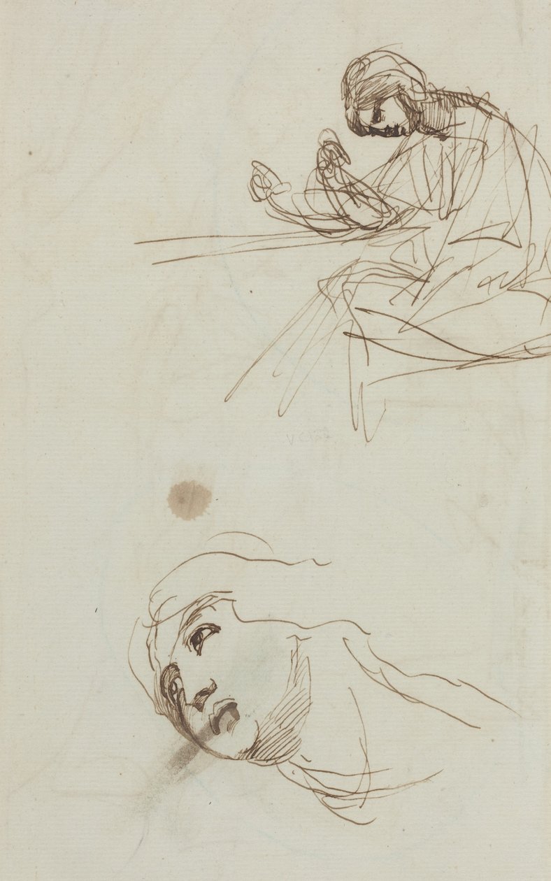 Figurstudier [baksiden] av George Romney