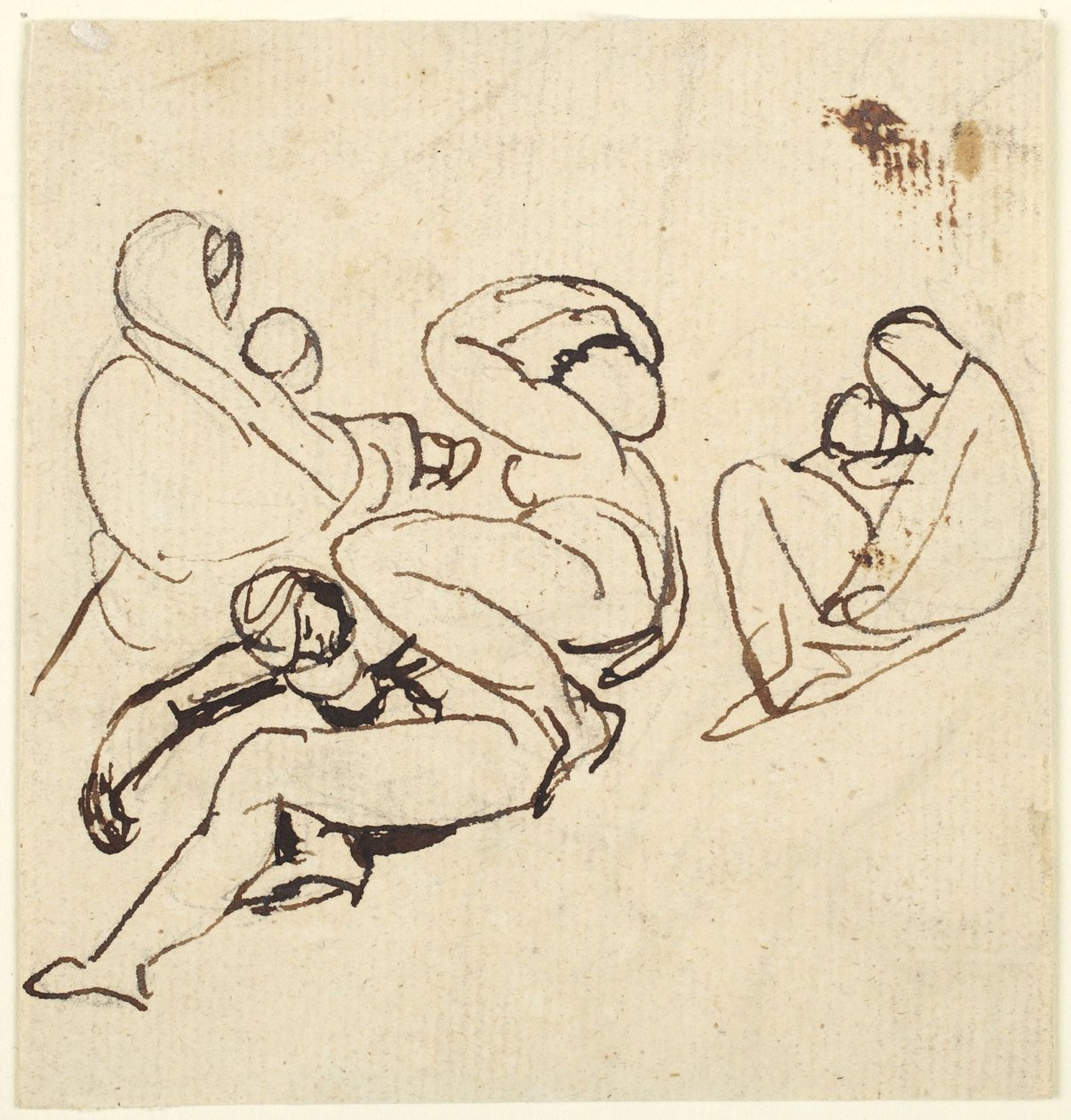 Figurstudier av kvinner og barn i nød av George Romney