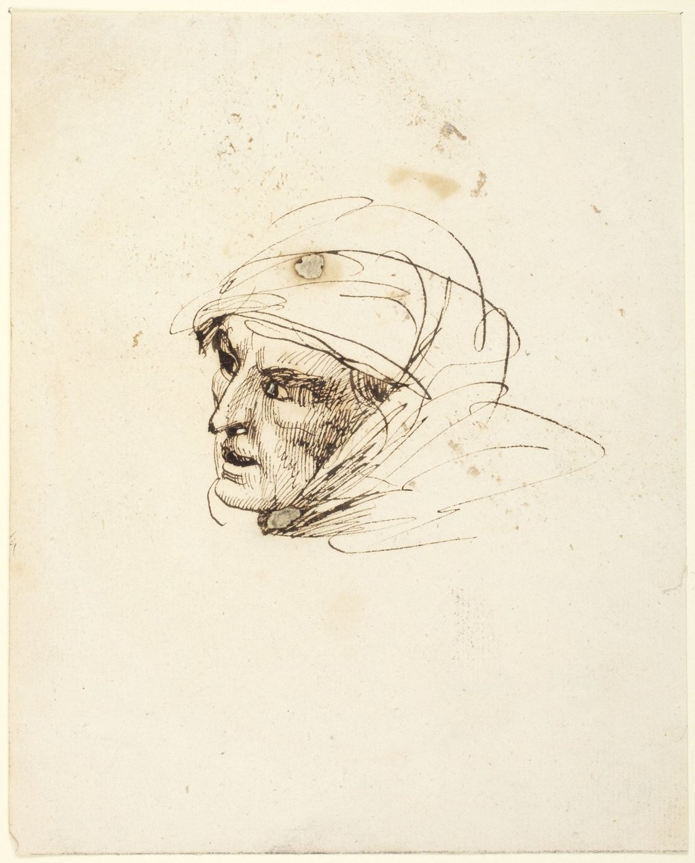 Hodet til en kvinne av George Romney