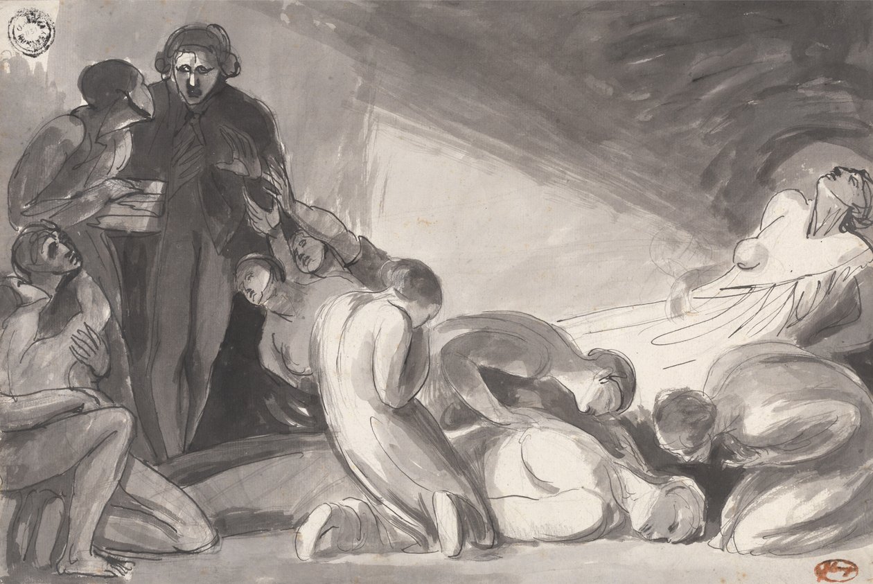 Howard på besøk i et fengsel av George Romney