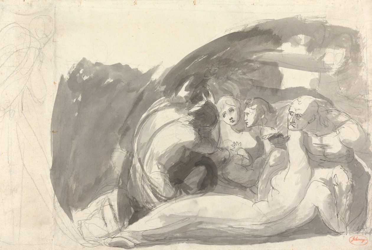 Howard på besøk i et fengsel av George Romney