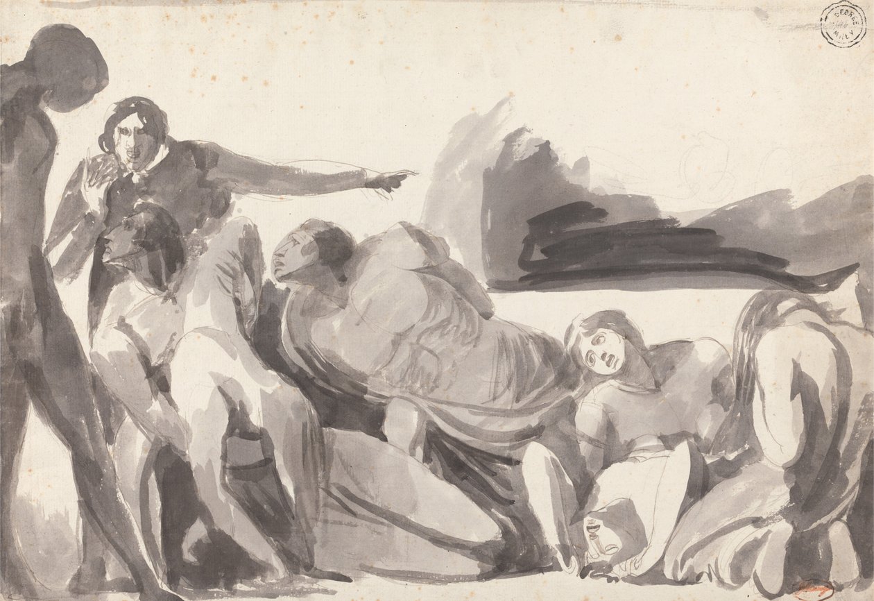 Howard på besøk i et fengsel av George Romney