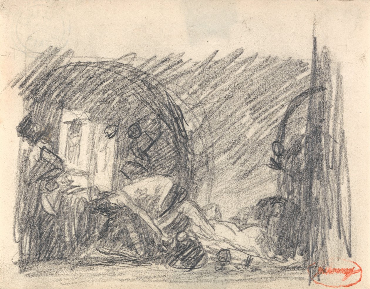 Howard på besøk i et fengsel av George Romney