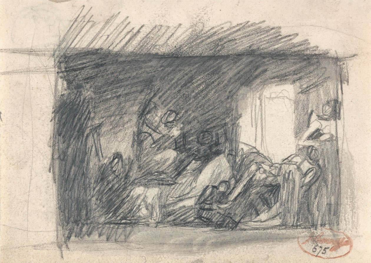 Howard på besøk i et fengsel av George Romney