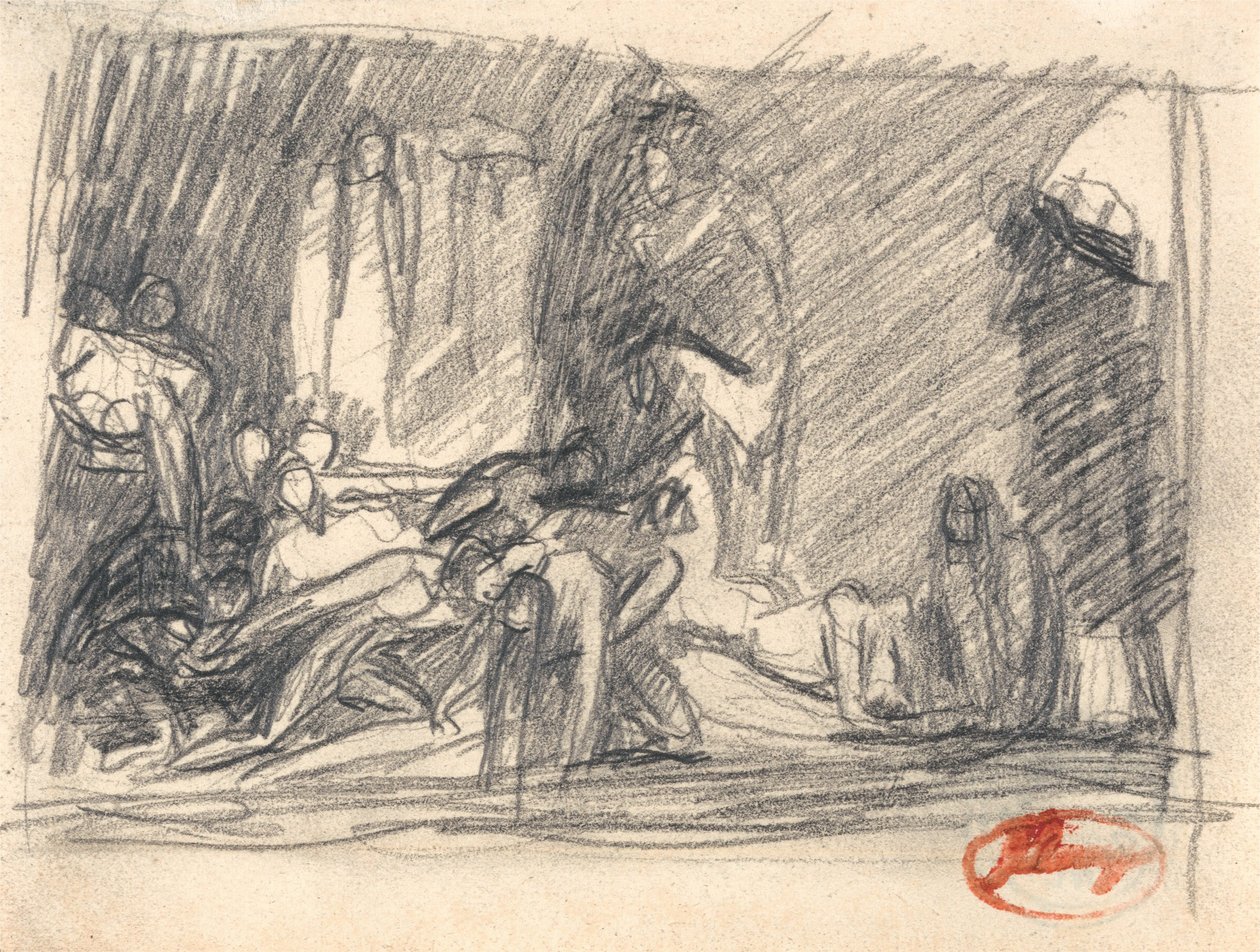 Howard på besøk i et fengsel av George Romney