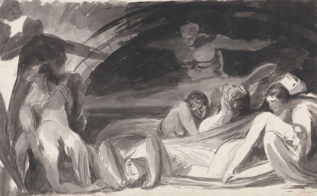 John Howard på besøk i et karanteneanlegg av George Romney