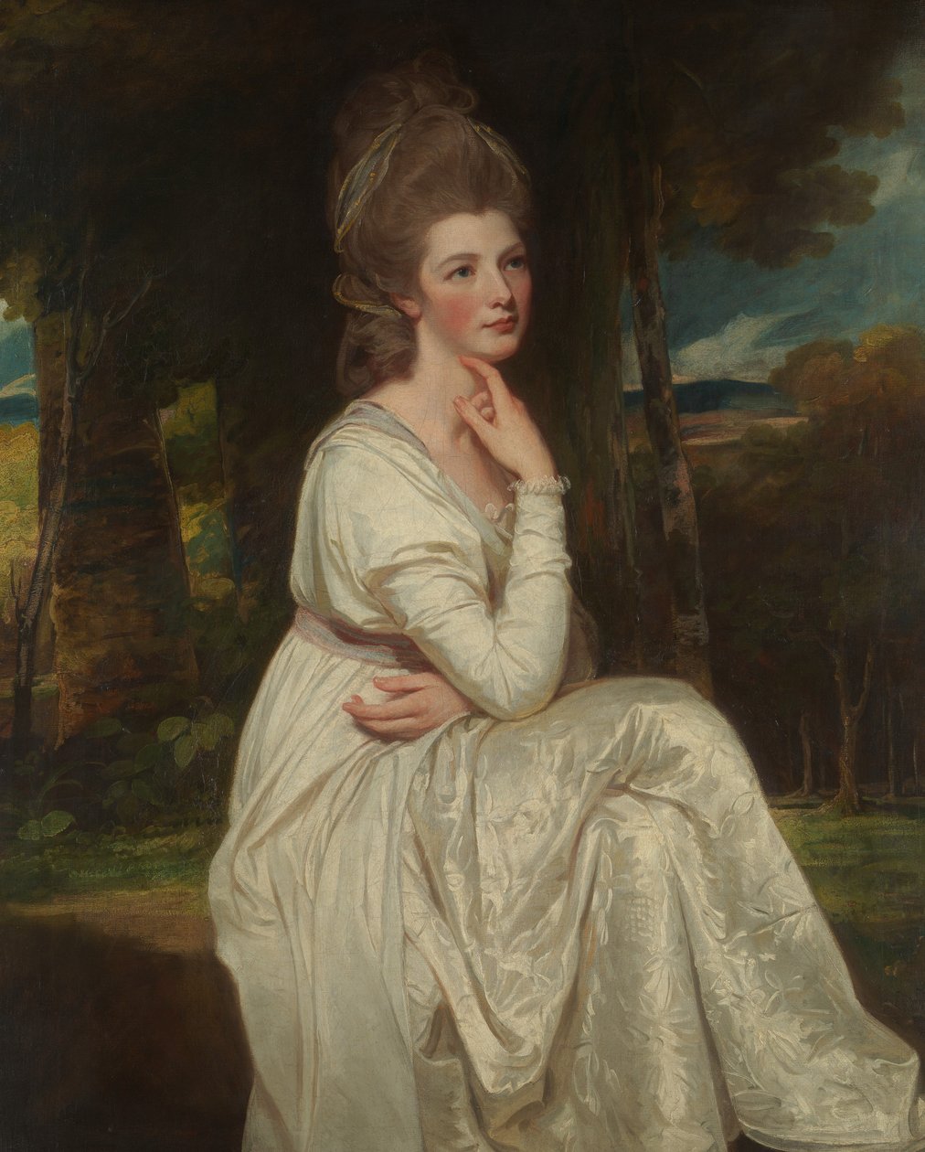Lady Elizabeth Stanley 1753-1797, grevinne av Derby, 1776-78. av George Romney