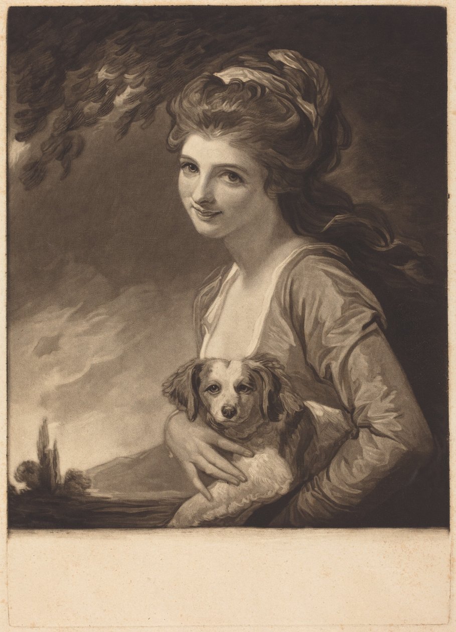 Lady Hamilton som Naturen av George Romney