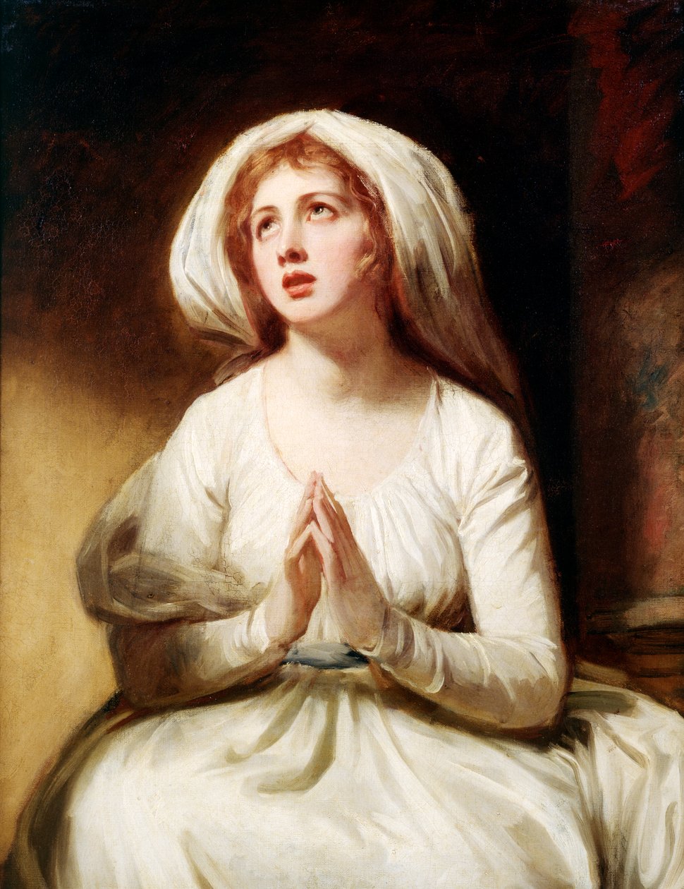 Lady Hamilton at Prayer, ca. 1782-86 (olje på lerret) av George Romney