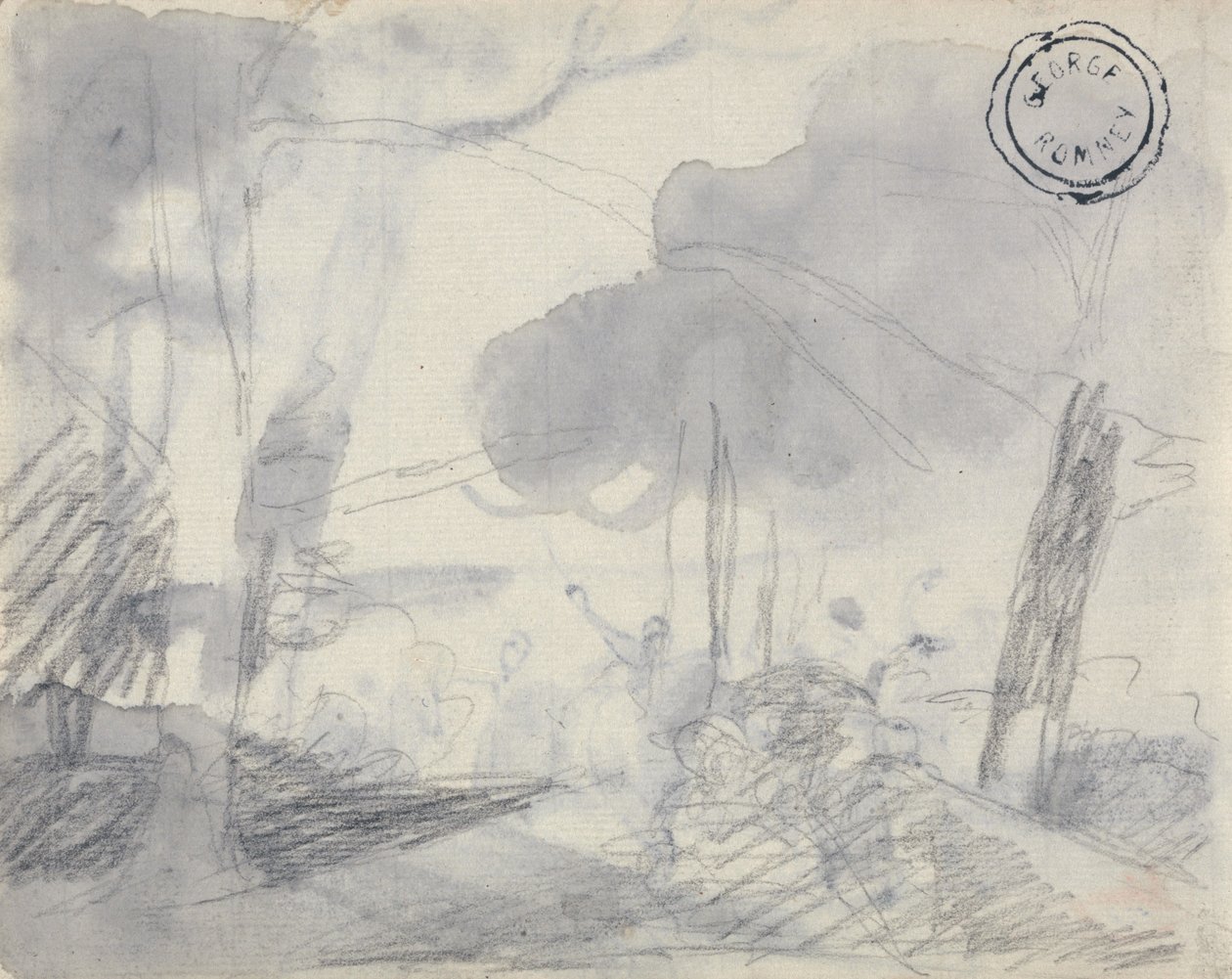 Landskapsstudie av George Romney