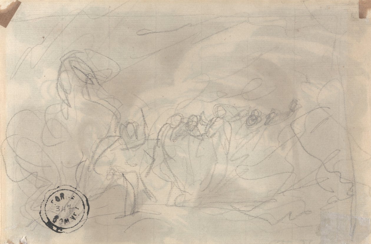 Macbeth møter de tre heksene av George Romney