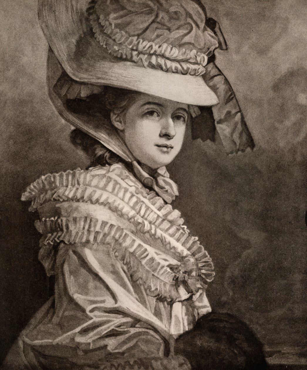 Miss Cumberland, sent på 1700-tallet, 1912. av George Romney