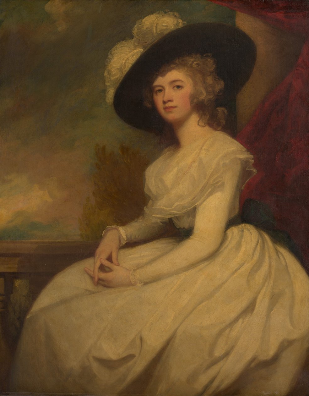 Fru Bryan Cooke Frances Puleston, 1765-1818, ca. 1787-91. av George Romney