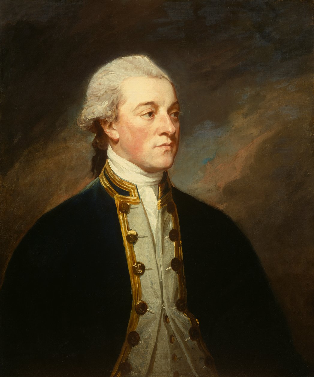 Portrett av kaptein Henderson, ca. 1785 (olje på lerret) av George Romney