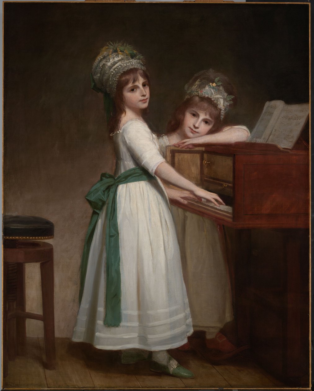 Portrett av Caroline Thurlow (f. 1772) og Catharine Thurlow (d. 1826) av George Romney