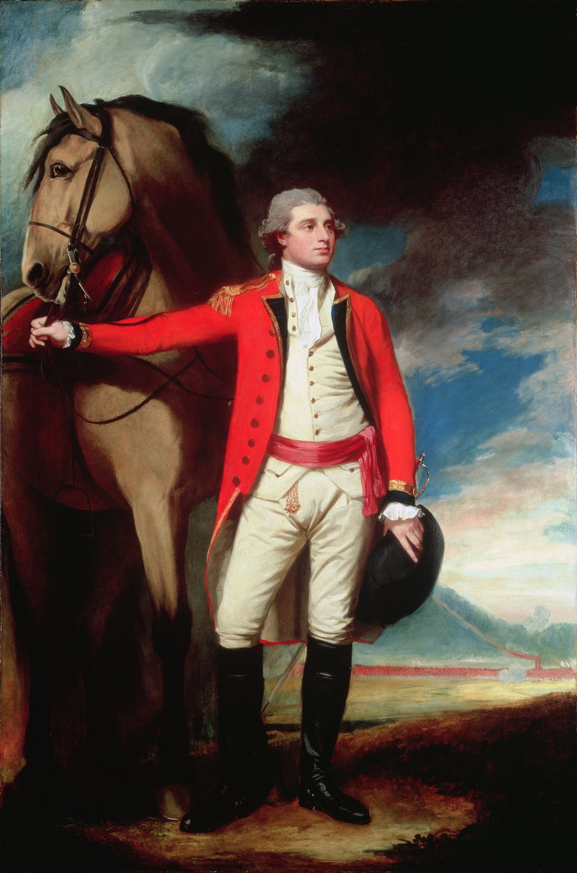 Portrett av major James Hartley av George Romney